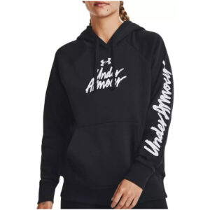 Under Armour Women's Sweatshirt Women's UA Rival Fleece Graphic Black 1379609