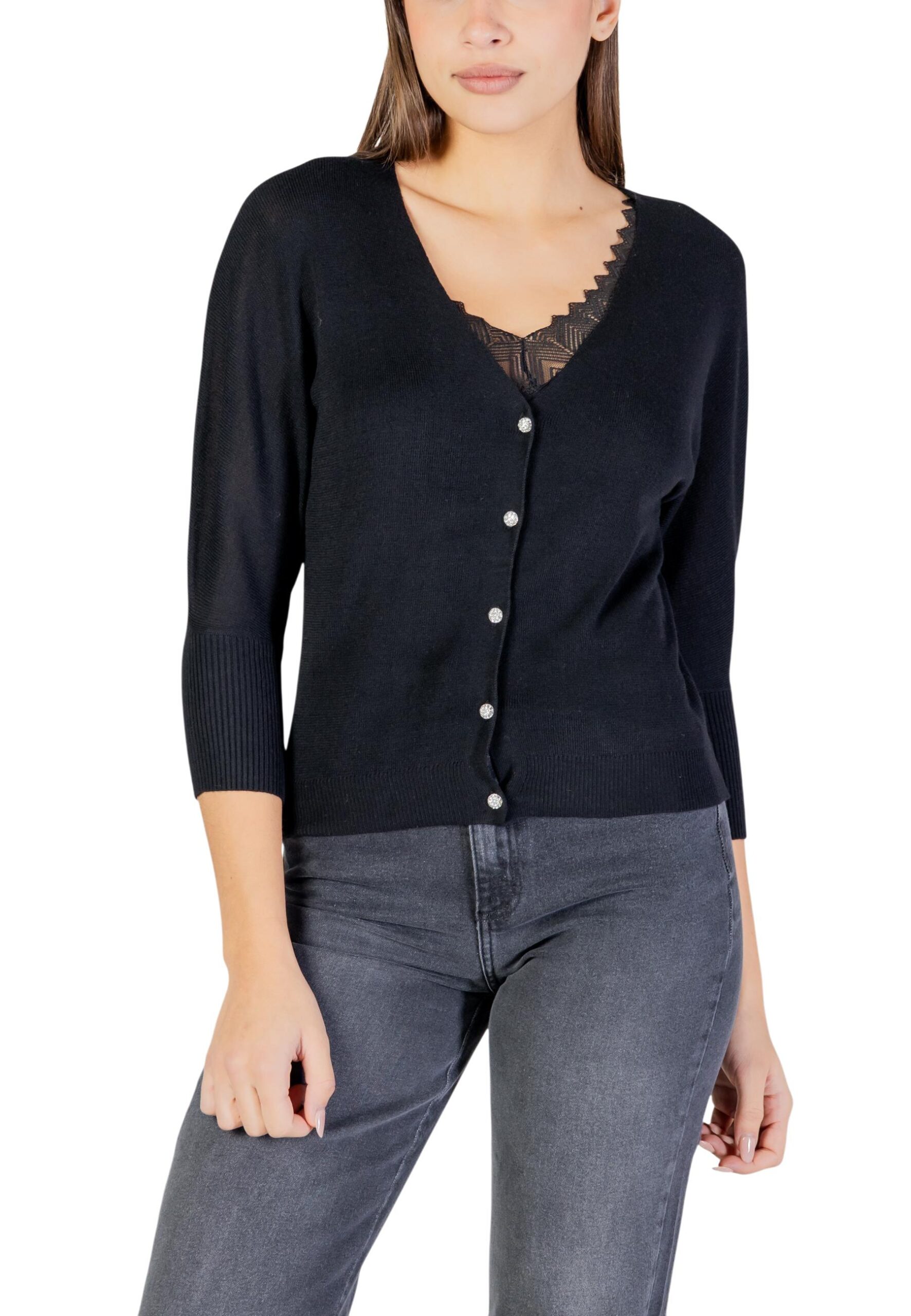 Morgan De Γυναικεία Μαύρη Ζακέτα 518569 | Brands Seekers