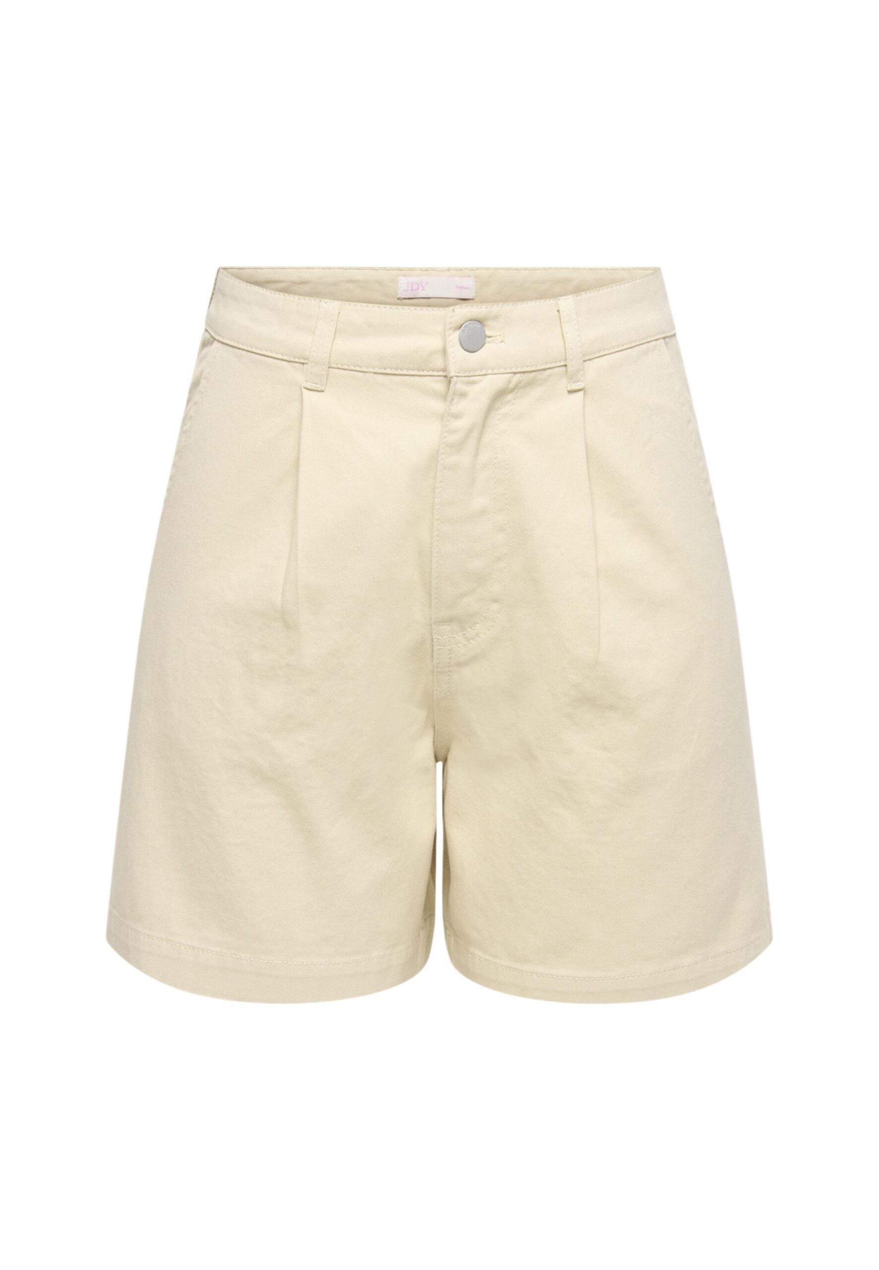 Shop Jacqueline De Yong Women’s Beige Shorts JDYEMMA HW WID PLEAT at Brands Seekers