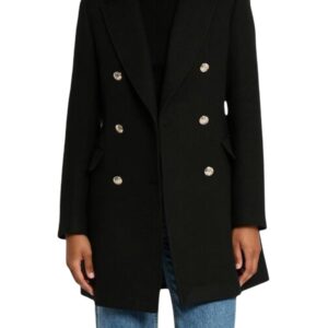 Shop Morgan De Toi Morgan Women’s Black Coat 519216 at Brands Seekers