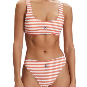 Shop Calvin Klein Jeans Women’s Orange HIGH LEG BIKINI at Brands Seekers
