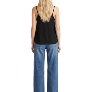 Shop Only Women’s Black Tank-Top ONLNOVA LIFE VIS PARIS at Brands Seekers