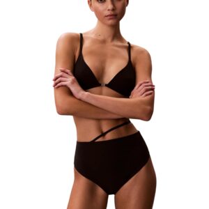 Shop Calvin Klein Jeans Women’s Black Beachwear HW BELT BOTTOM at Brands Seekers