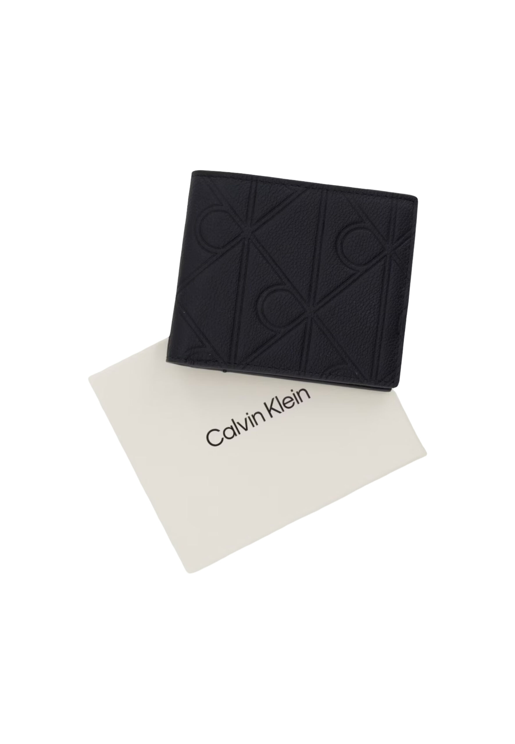 Shop Calvin Klein Men’s Black Wallet XL EMBLEM AOP EMBO at Brands Seekers