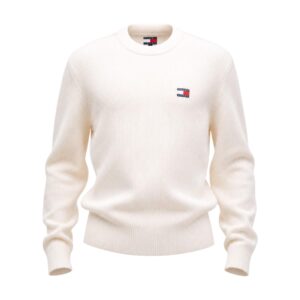 Shop Tommy Hilfiger Jeans Tommy Hilfiger Men’s White Knitwear 520042 at Brands Seekers