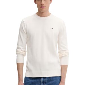 Shop Tommy Hilfiger Jeans Tommy Hilfiger Men’s White Knitwear 520045 at Brands Seekers