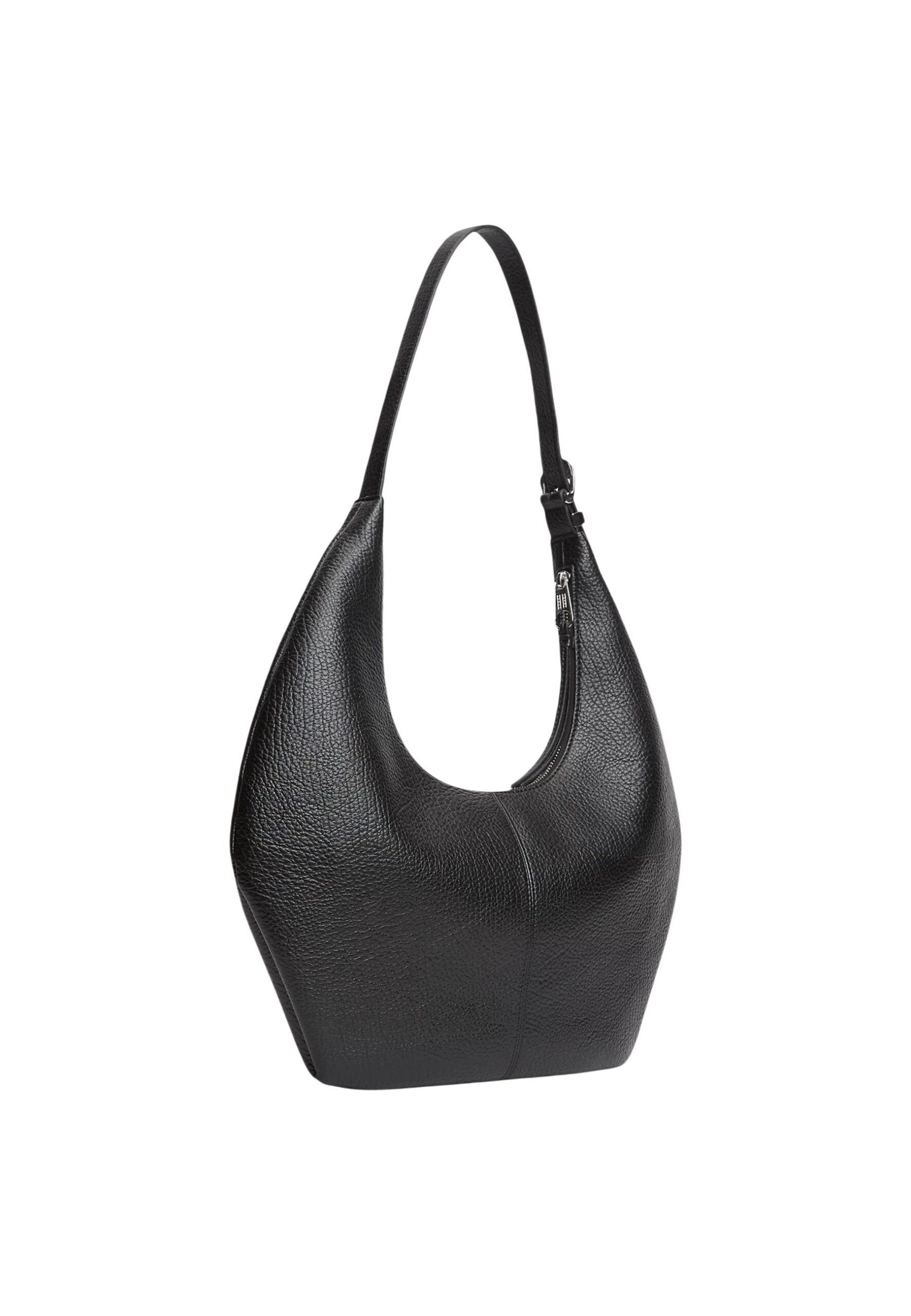 Tommy Hilfiger Women Black Tommy Hilfiger Women's Black Slouchy City Hobo Bag back view