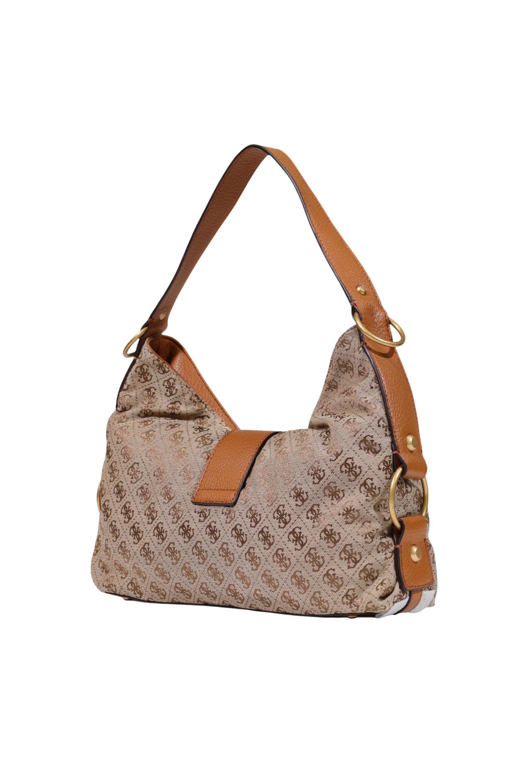 Shop Guess Women’s Beige Bag CAMDEN SHOULDER BAG at Brands Seekers