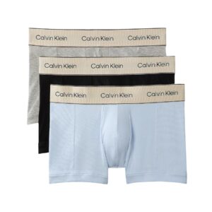 Shop Calvin Klein Underwear Men’s Grey Underwear TRUNK 3PK at Brands Seekers
