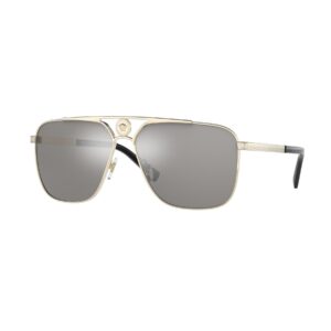 Shop Versace Men’s Grey Sunglass 2475280 at Brands Seekers
