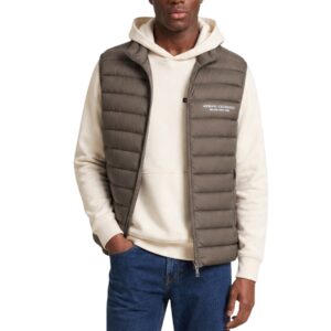 Shop Armani Exchange Men’s Brown Gilet DOWN WAISTCOAT at Brands Seekers