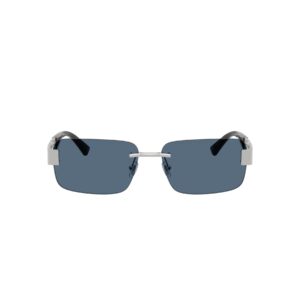 Shop Versace Men’s Silver Sunglass 2475804 at Brands Seekers