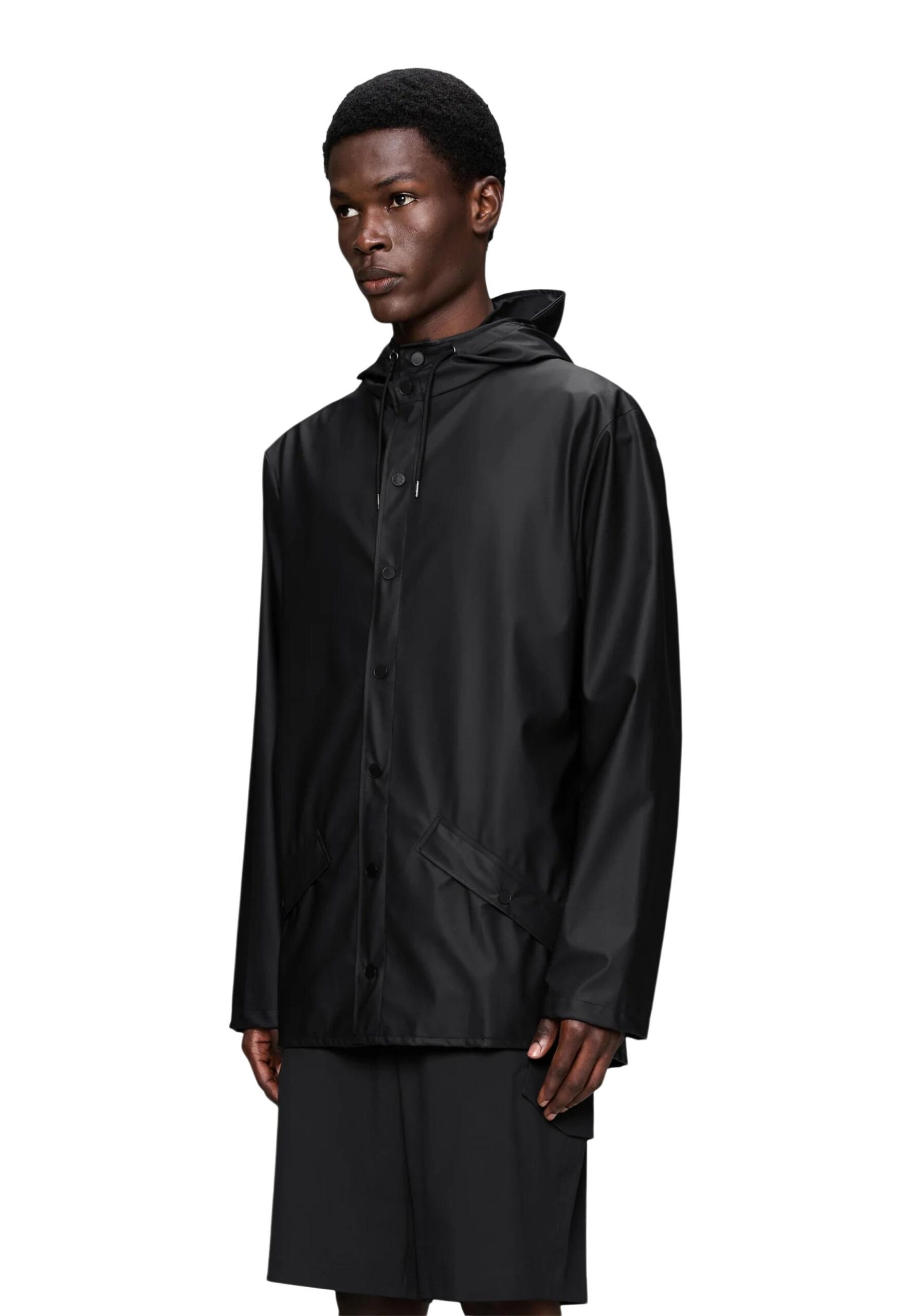 بليزر أسود للرجال Rains JACKET W3 UNISEX