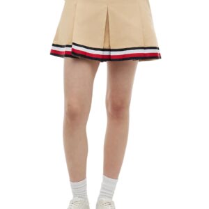 Shop Tommy Hilfiger Jeans Women’s Beige Skirt TJW RWB TAPE MINI at Brands Seekers