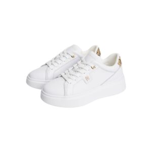 Shop Tommy Hilfiger Women’s White Sneaker 2475551 at Brands Seekers