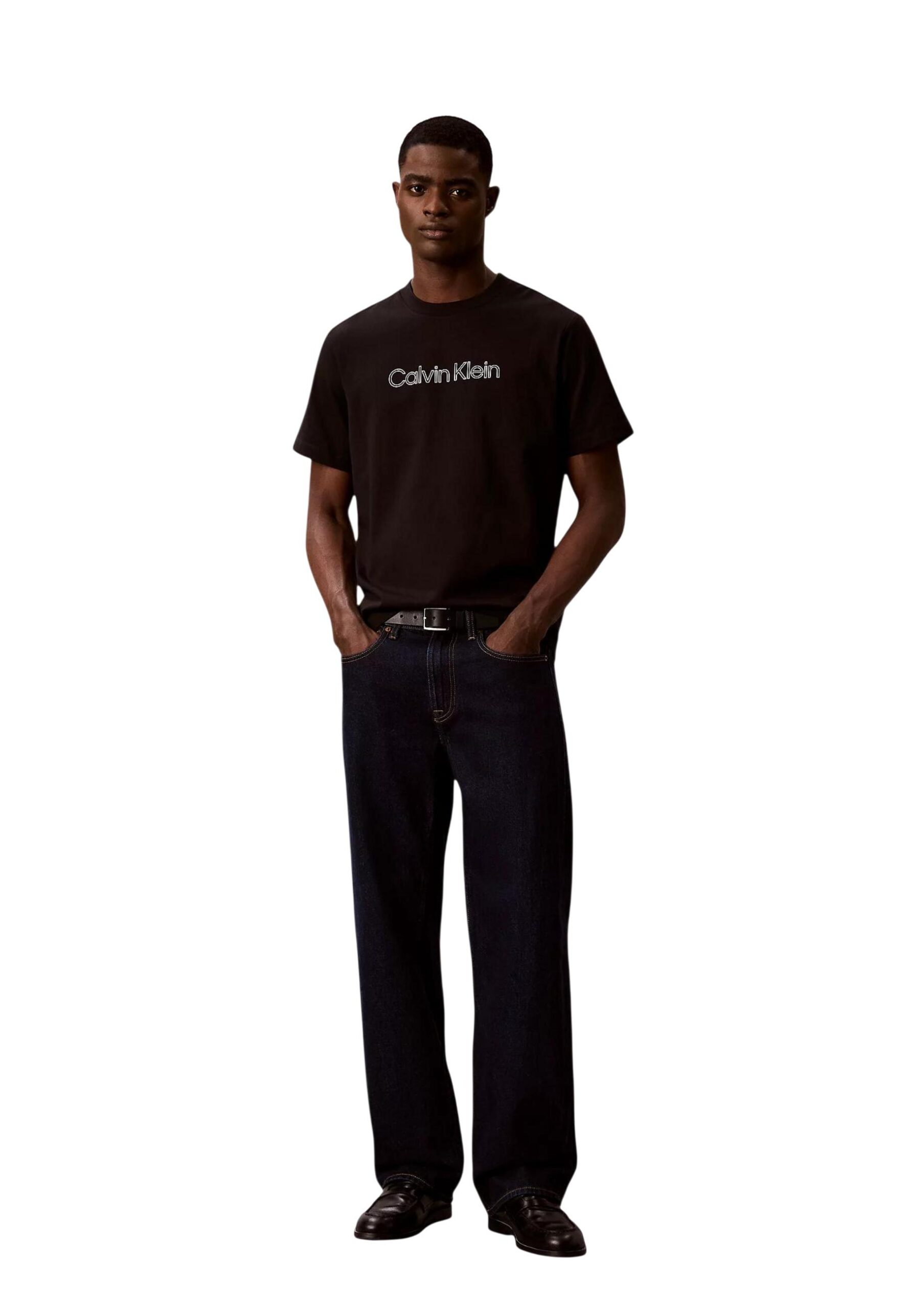 T-shirt noir Calvin Klein Jeans pour homme