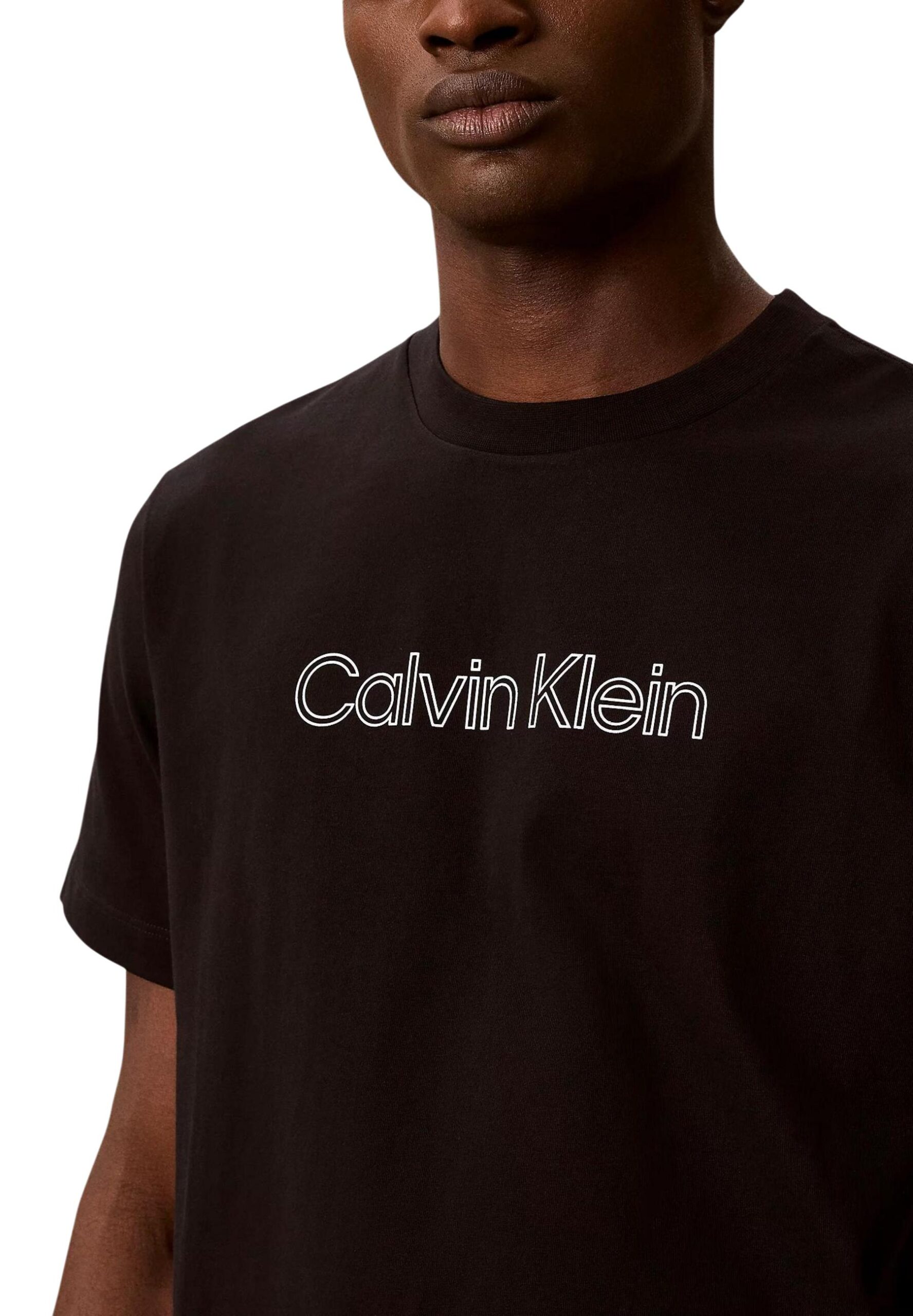 T-shirt noir Calvin Klein Jeans pour homme