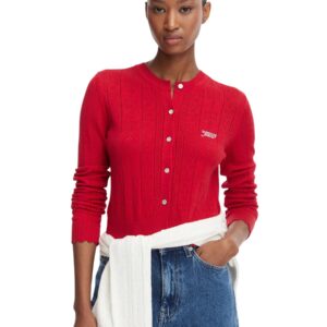 Shop Tommy Hilfiger Jeans Women’s Red Knitwear 2475561 at Brands Seekers