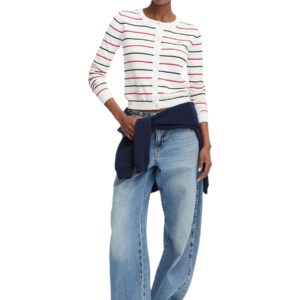 Shop Tommy Hilfiger Jeans Women’s White Knitwear TJW ESSENTIAL CREW N at Brands Seekers