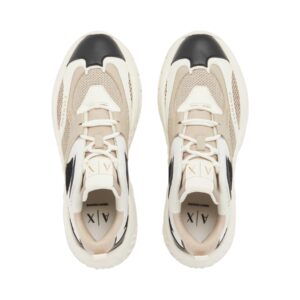 Shop Armani Exchange Women’s Beige Sneaker 2475949 at Brands Seekers