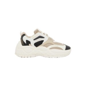 Shop Armani Exchange Women’s Beige Sneaker 2475949 at Brands Seekers