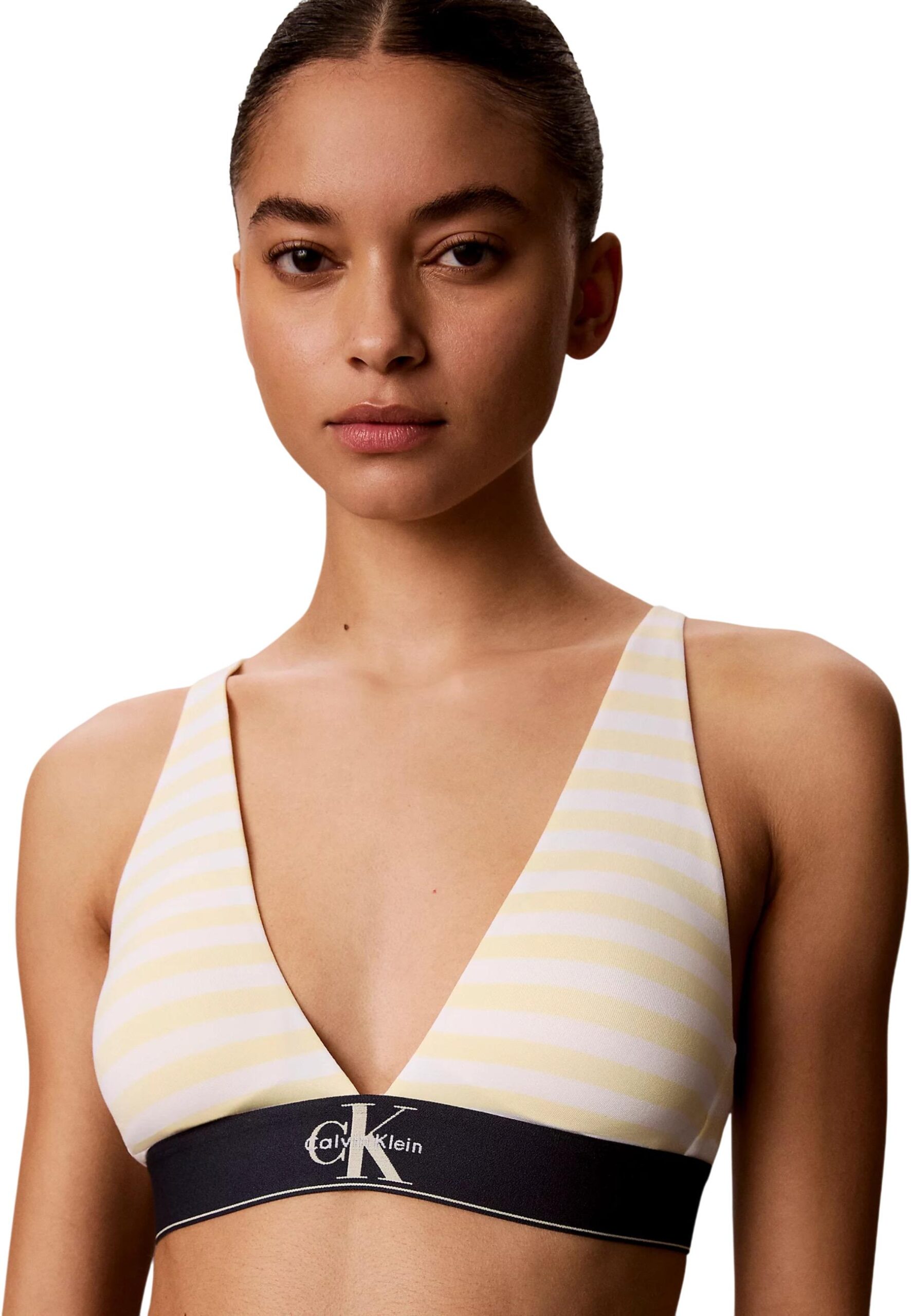 Shop Calvin Klein Underwear Women’s Beige Lightly Lined Triangle at Brands Seekers