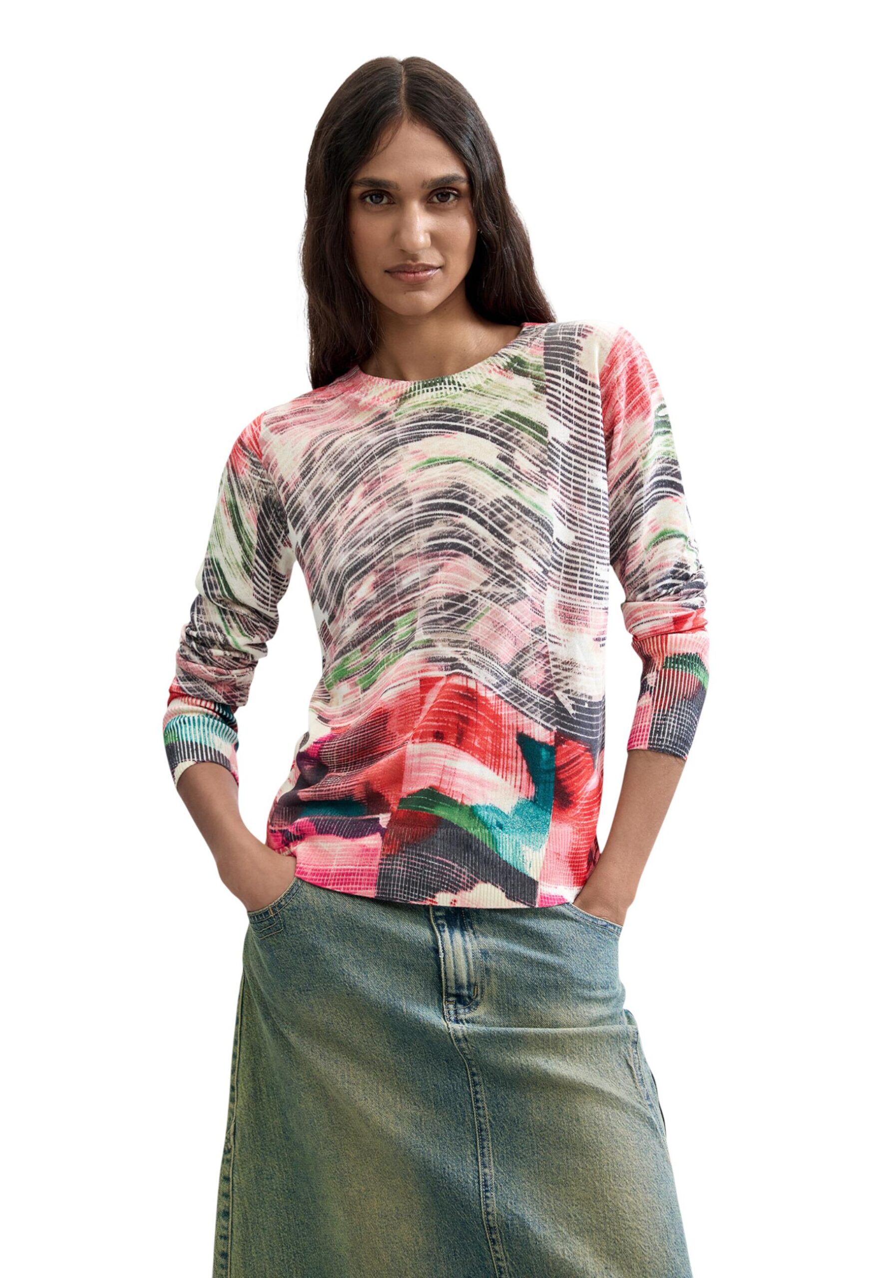 ملابس محبوكة حمراء للنساء Desigual JERS