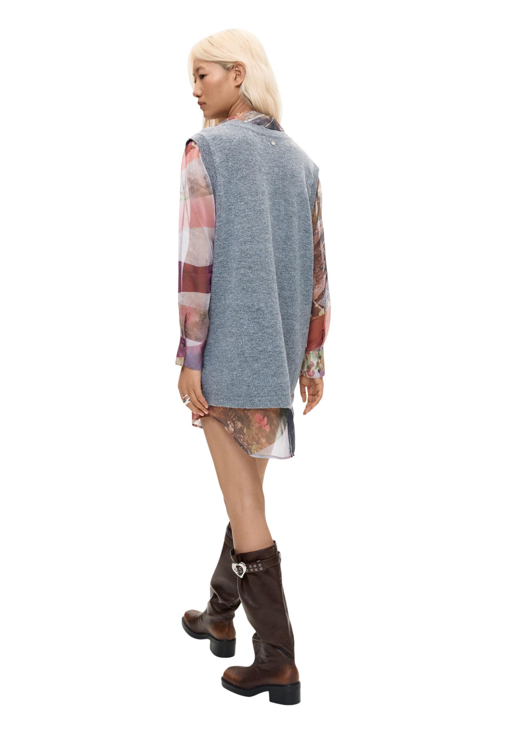 Desigual VEST Կանացի մոխրագույն զգեստ