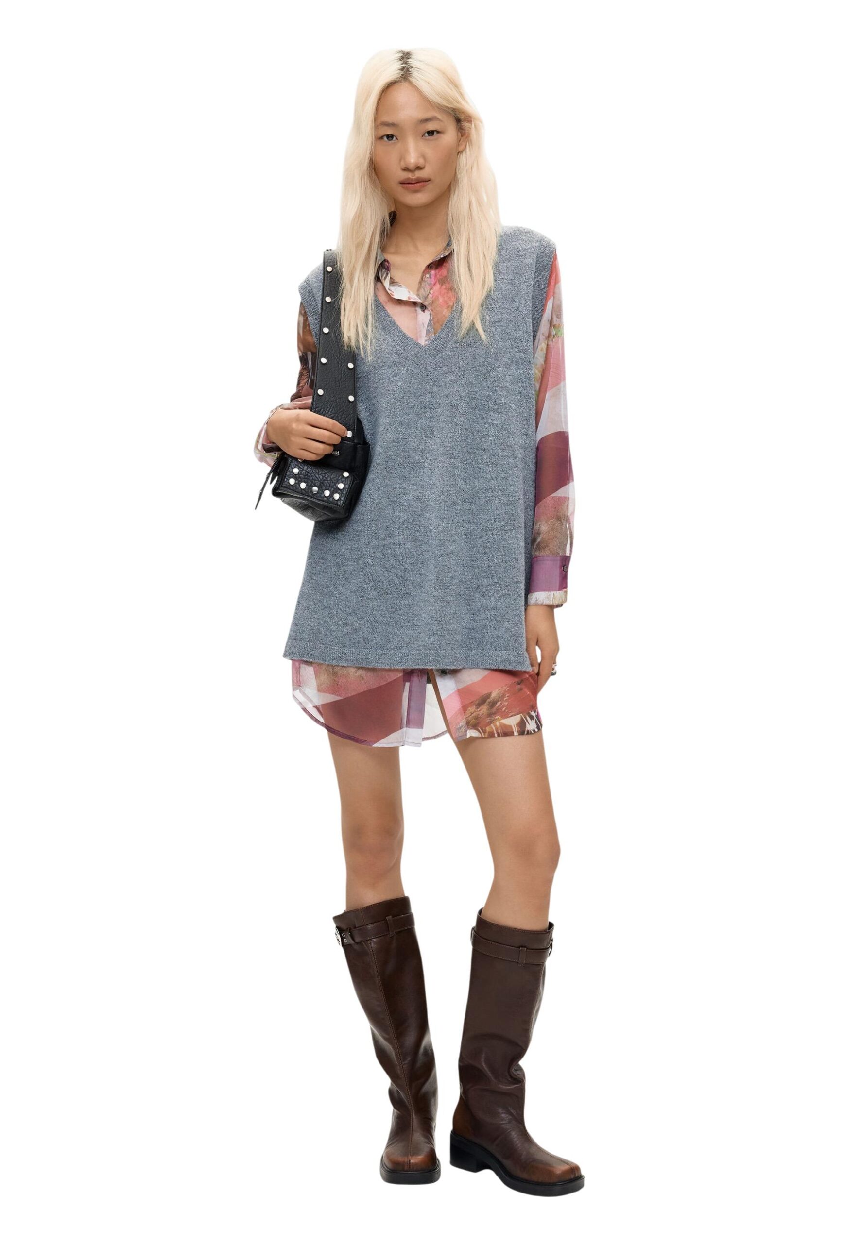 Desigual VEST Կանացի մոխրագույն զգեստ
