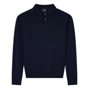 Shop Armani Exchange Men’s Blue Knitwear 2476264 at Brands Seekers