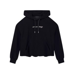 Shop Armani Exchange Women’s Black Sweatshirt 2476265 at Brands Seekers