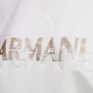 Shop Armani Exchange Women’s Beige Sweatshirt 2476292 at Brands Seekers