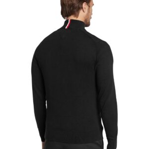 Shop Tommy Hilfiger Men’s Black Knitwear PIMA ORG CTN CASHMER at Brands Seekers
