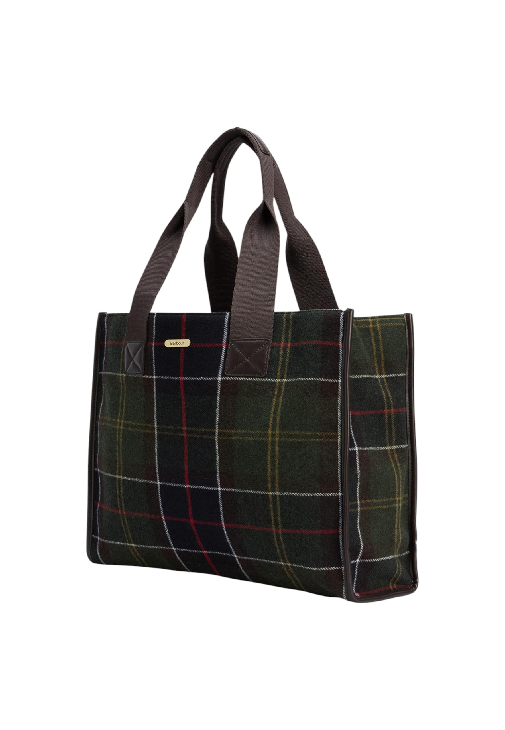Shop Barbour Women’s Brown Bag TURNBERRY TARTAN TOTE at Brands Seekers