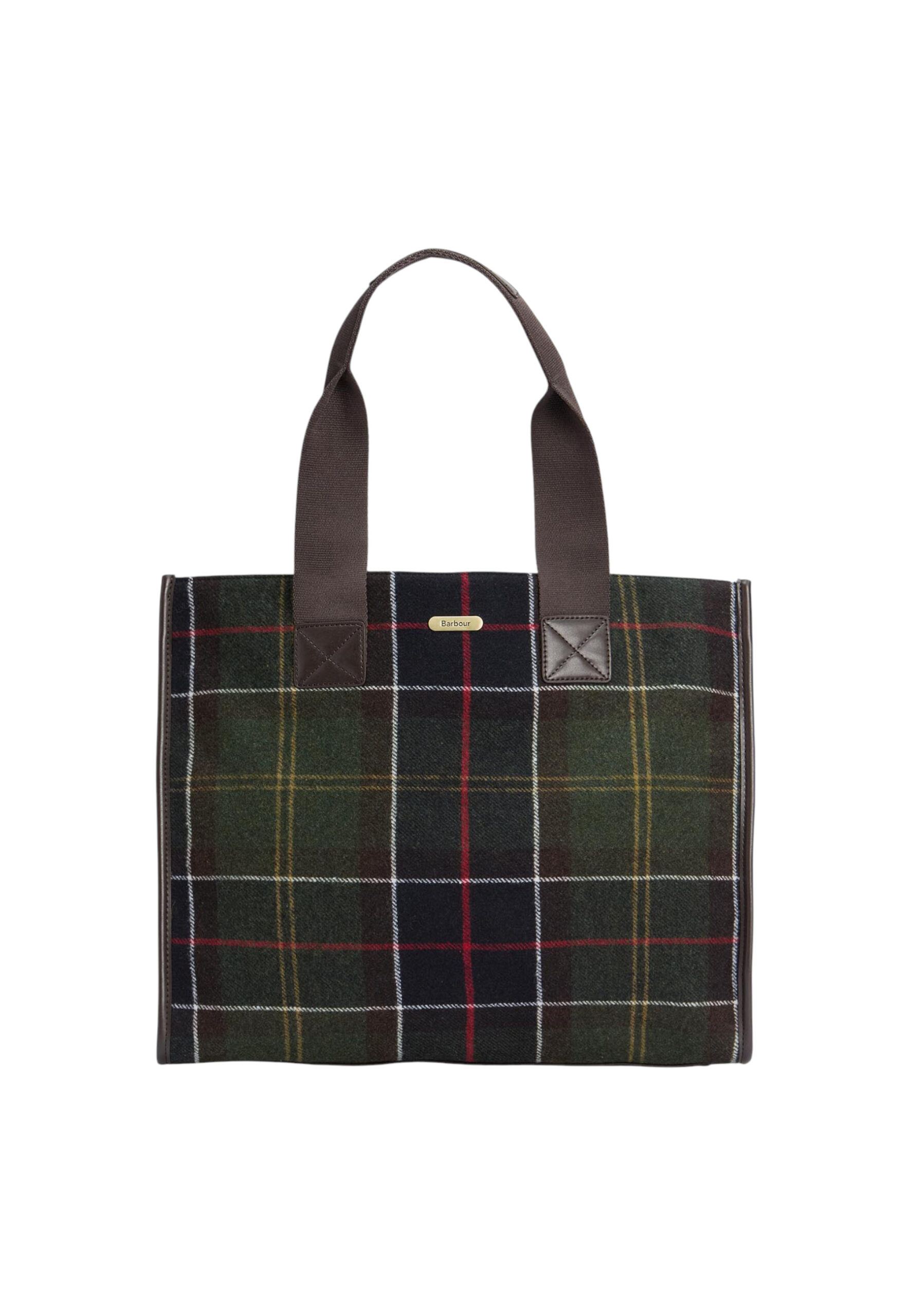 Shop Barbour Women’s Brown Bag TURNBERRY TARTAN TOTE at Brands Seekers