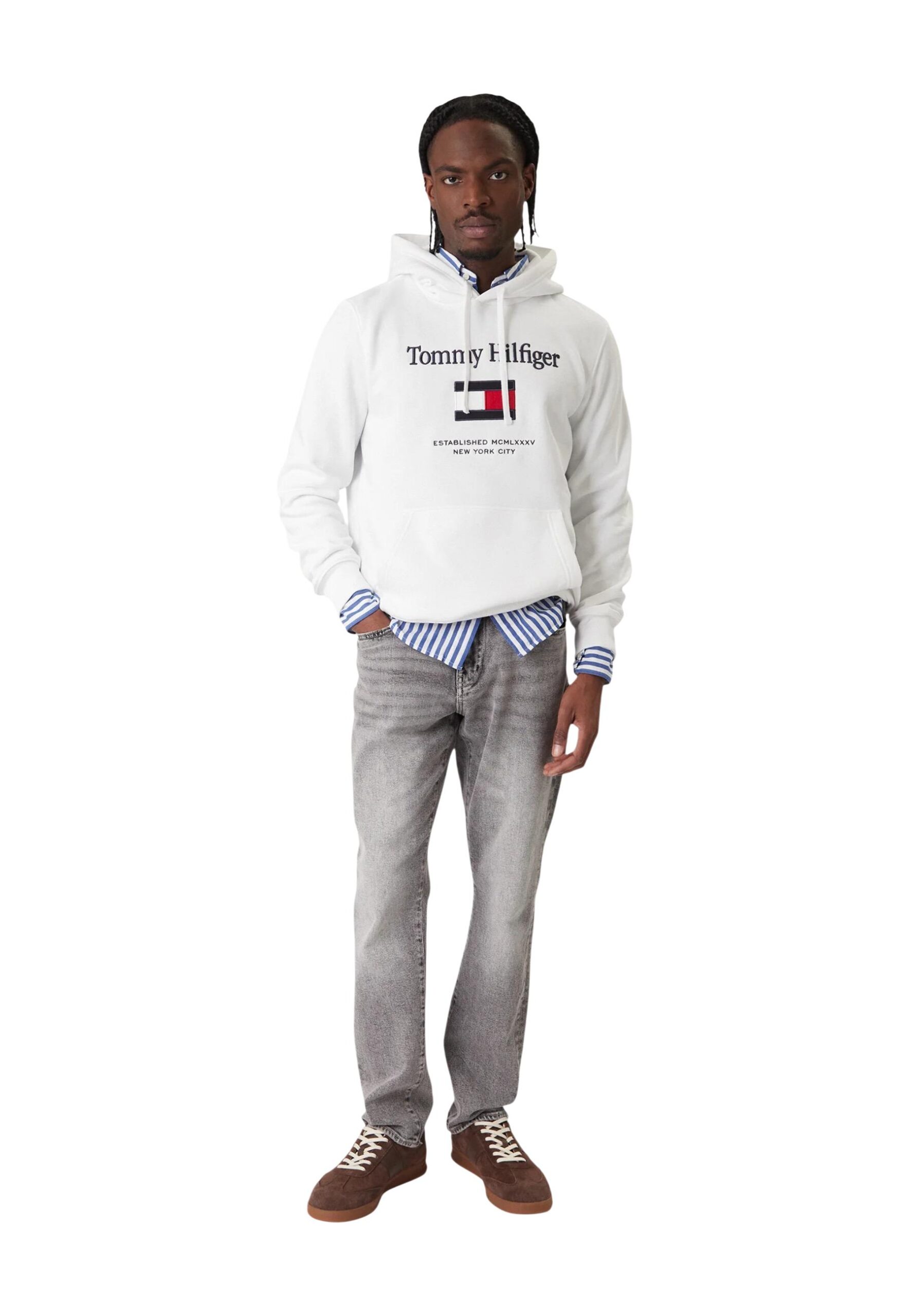 Tommy Hilfiger Hvit genser for menn 2476321