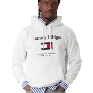 Shop Tommy Hilfiger Men’s White Sweatshirt 2476321 at Brands Seekers