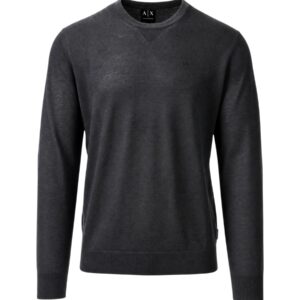 Shop Armani Exchange Men’s Grey Knitwear 2476339 at Brands Seekers