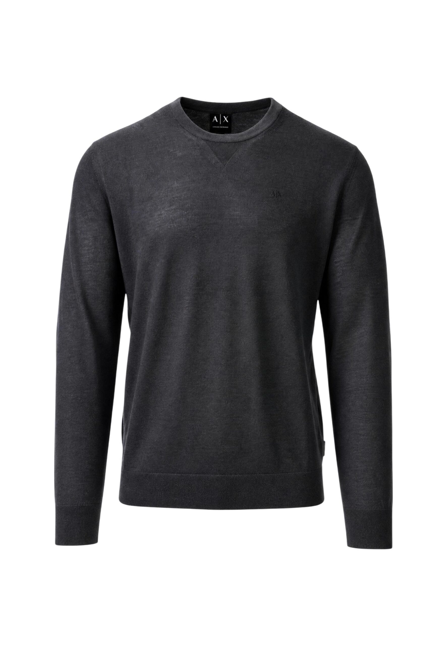 Shop Armani Exchange Men’s Grey Knitwear 2476339 at Brands Seekers