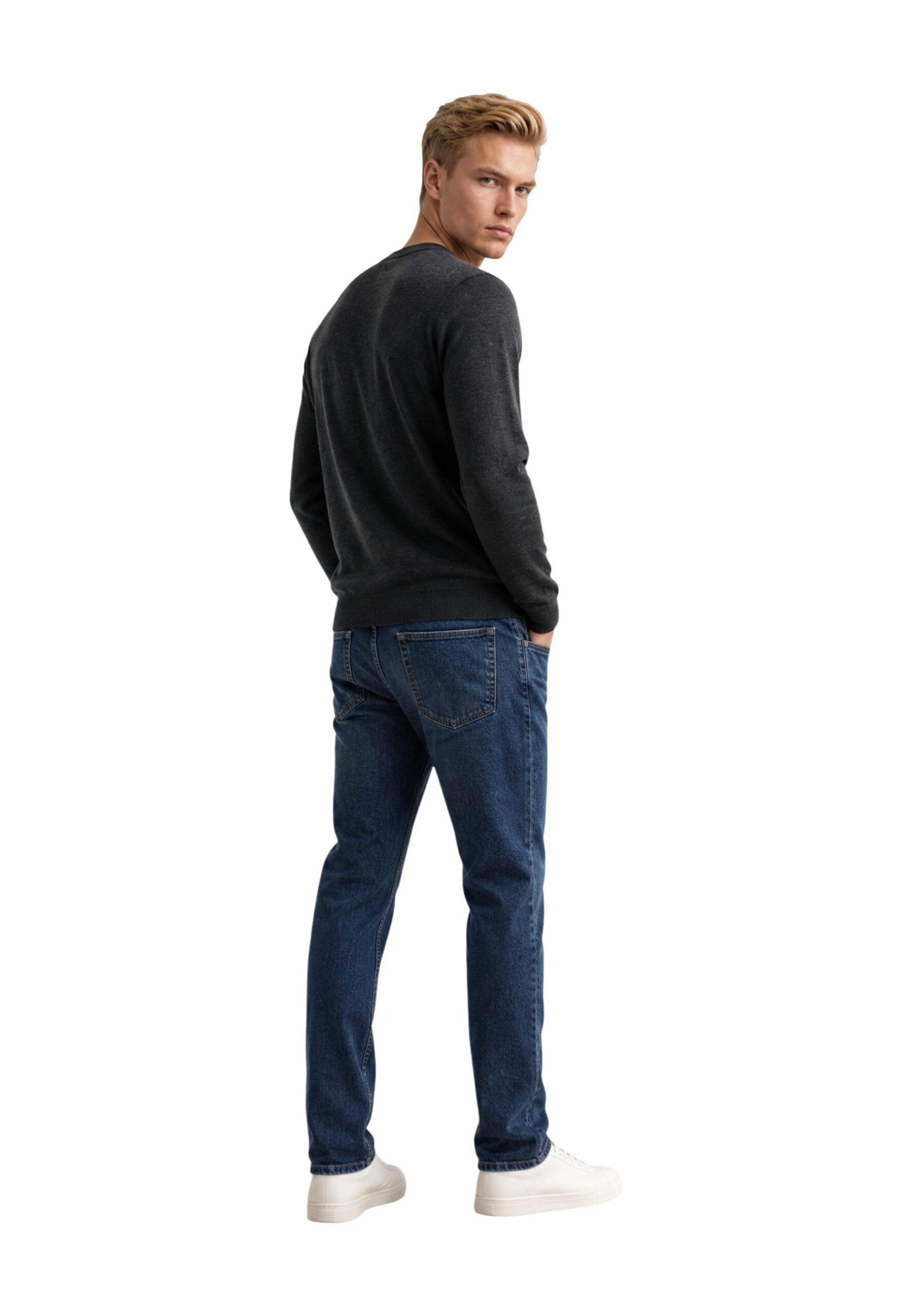 Shop Armani Exchange Men’s Grey Knitwear 2476339 at Brands Seekers