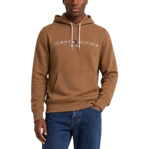 Shop Tommy Hilfiger Men’s Brown Sweatshirt TOMMY LOGO at Brands Seekers