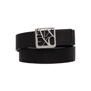 Shop Armani Exchange Women’s Black Belt 2476430 at Brands Seekers