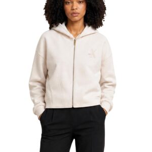 Shop Armani Exchange Women’s Beige Sweatshirt 2476719 at Brands Seekers