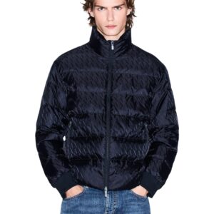 Shop Armani Exchange Men’s Blue Jacket 2476713 at Brands Seekers
