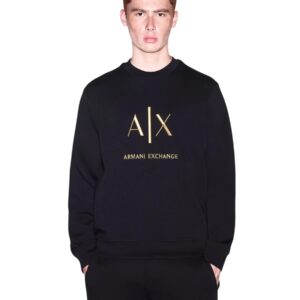 Shop Armani Exchange Men’s Black Sweatshirt 2476717 at Brands Seekers