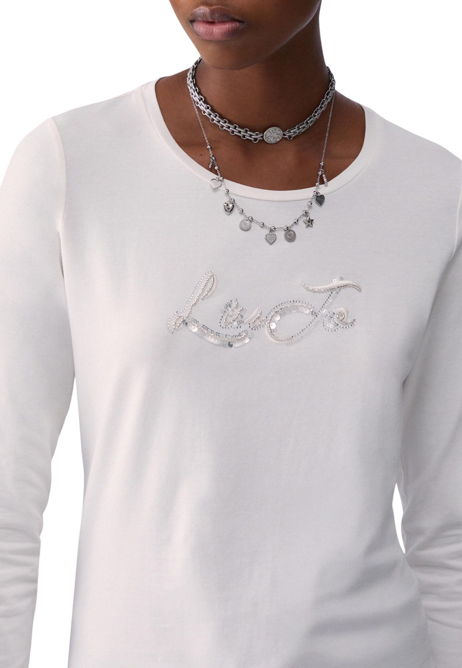 تي شيرت أبيض للنساء Liu Jo BASIC