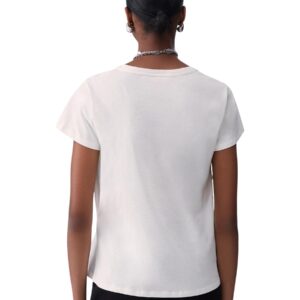 Shop Liu Jo Women’s White T-Shirt BASIC T-SHIRT at Brands Seekers