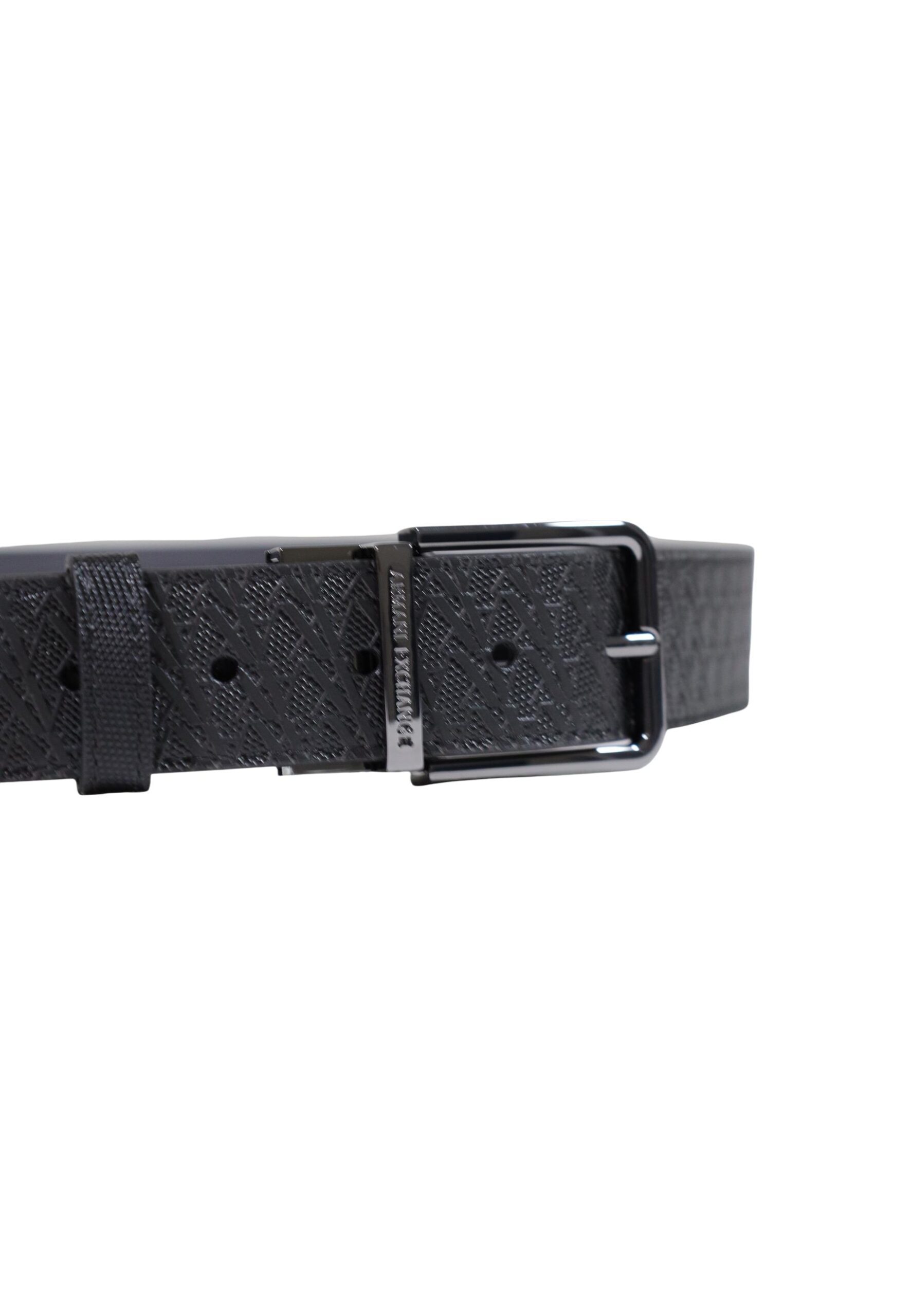 Shop Armani Exchange Men’s Black Belt 2476665 at Brands Seekers