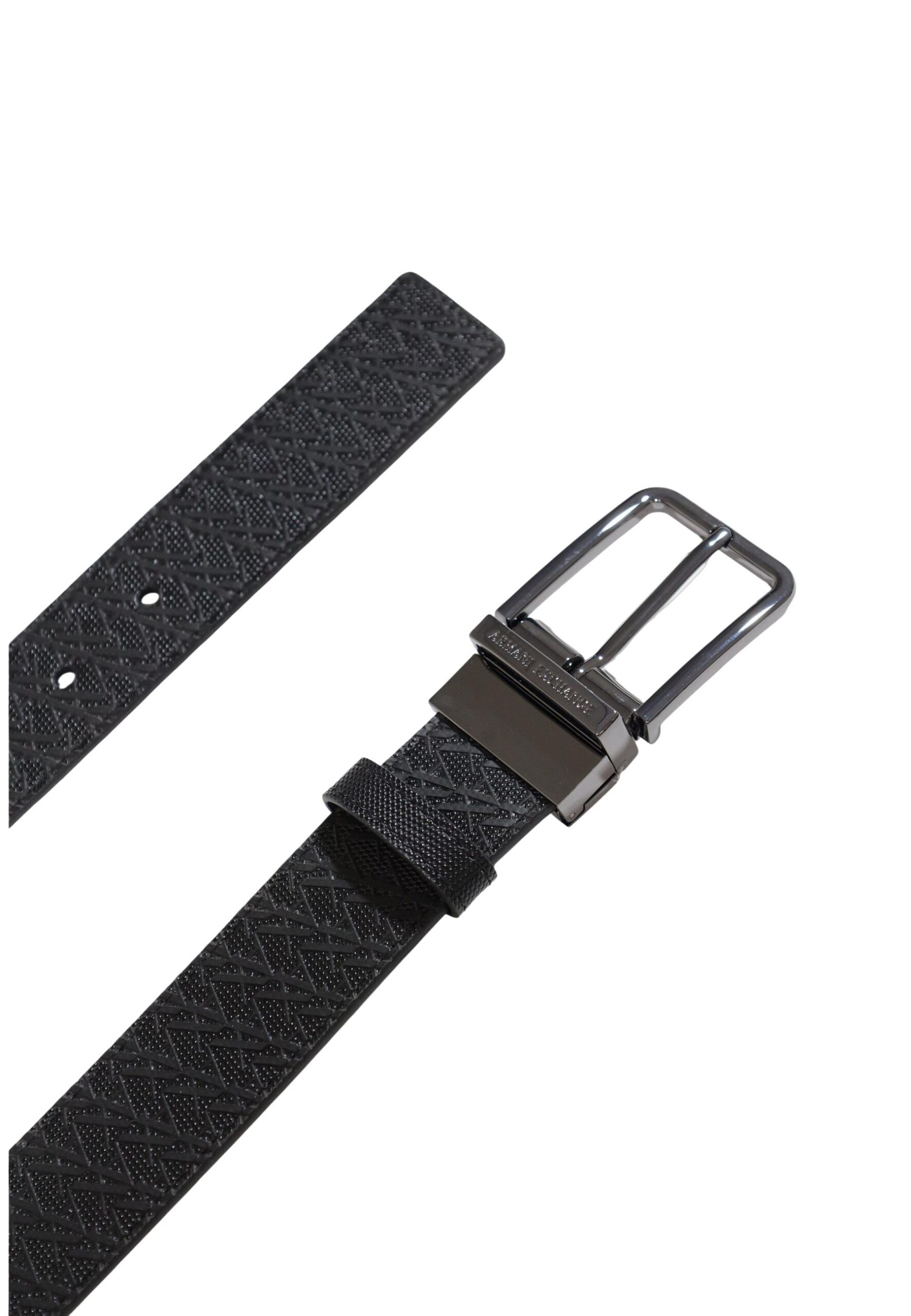 Shop Armani Exchange Men’s Black Belt 2476665 at Brands Seekers