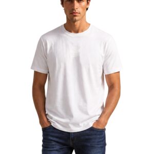Shop Armani Exchange Men’s White T-Shirt 2476671 at Brands Seekers